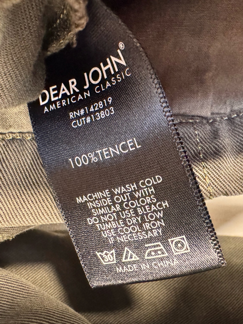 Dear John Olive Green Tencel Utility Jacket - Picture 7 of 7